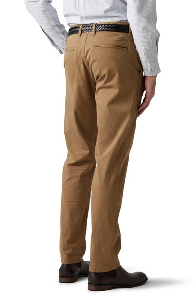 Rodd & Gunn Thomas Road Stretch Cotton Flat Front Chinos In Camel