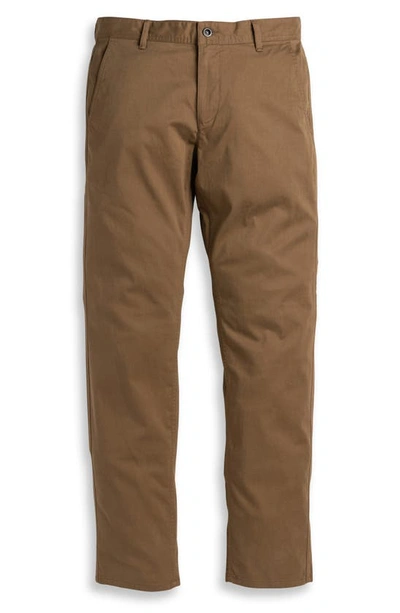 Rodd & Gunn Thomas Road Stretch Cotton Flat Front Chinos In Camel