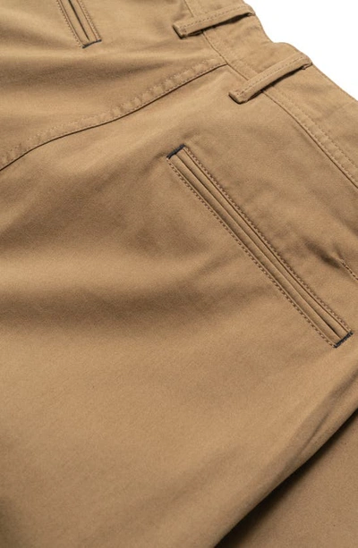 Rodd & Gunn Thomas Road Stretch Cotton Flat Front Chinos In Camel
