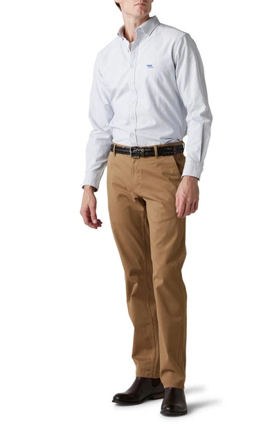 Rodd & Gunn Thomas Road Stretch Cotton Flat Front Chinos In Camel