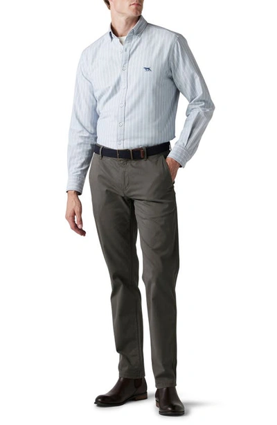 Rodd & Gunn Thomas Road Stretch Cotton Flat Front Chinos In Thyme