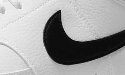 Nike Court Vision Low Sneaker In White/ Black/ White
