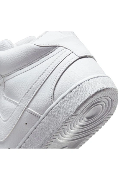 Shop Nike Court Vision Mid Next Nature Mid Top Sneaker In White/ White/ White