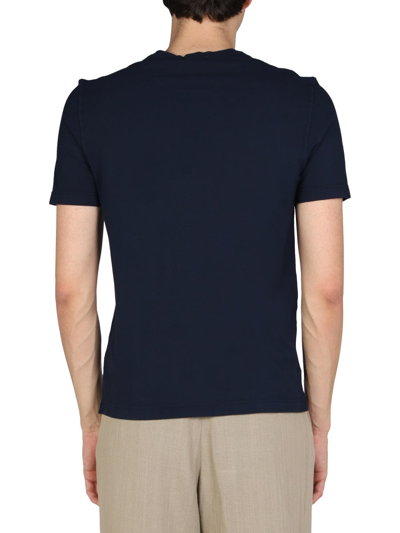 Shop Drumohr Logo T-shirt In Blue