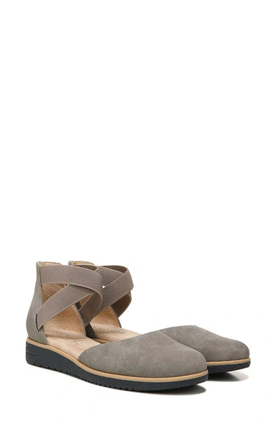 Shop Natural Soul Soul Naturalizer Intro D'orsay Wedge Flat In Grey Synthetic Nubuck