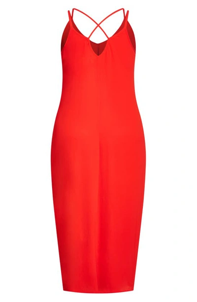 City Chic Plus Size Riviera Maxi Dress In Tigerlily