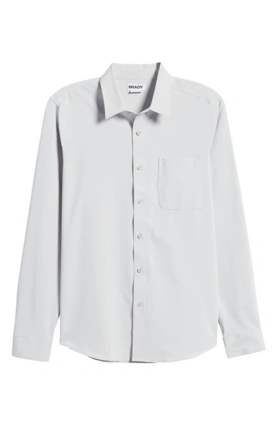 Shop Brady Zero Weight Button-up Shirt In Fog