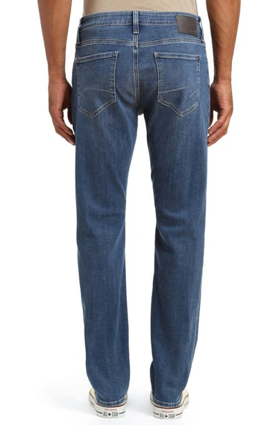 Mavi Jeans Zach Straight Leg Jeans In Mid Ind Brushed Williamsburg