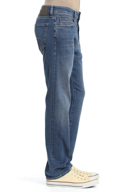 Mavi Jeans Zach Straight Leg Jeans In Mid Ind Brushed Williamsburg