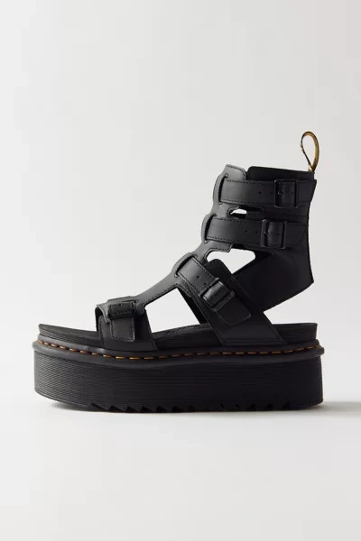 Women's Giavanna Leather Platform Gladiator Sandals In Black