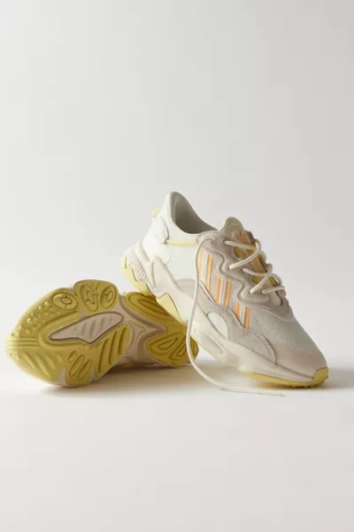 Adidas Originals Ozweego Sneakers In Off White With Orange Details |  ModeSens