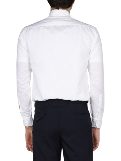 Shop Salvatore Piccolo Cotton Shirt In White
