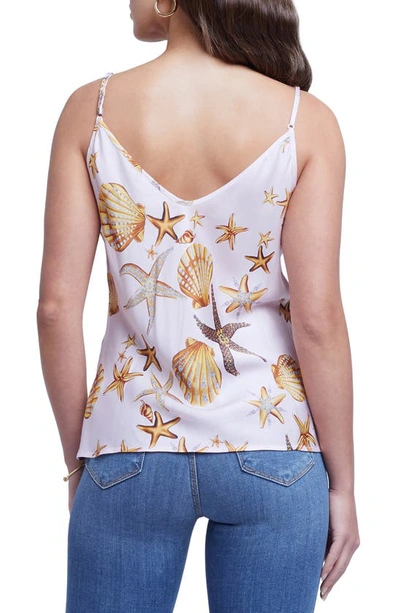 Shop L Agence Lexi Camisole In Soft Pink Multi Starfish