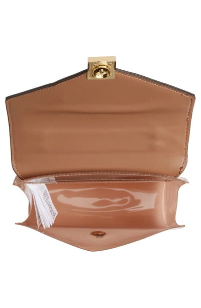 Shop Aldo Peaclya Chain Strap Crossbody Bag In Medium Brown