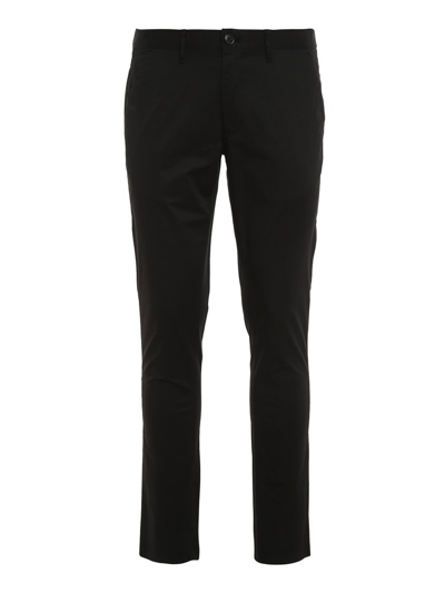Shop Michael Kors Slim Fit Chino Pants In Black