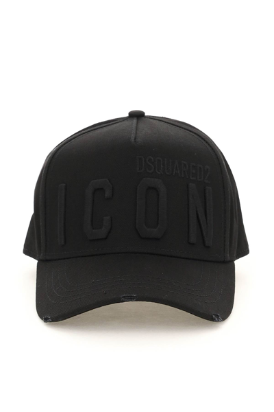 Shop Dsquared2 Baseball Cap With Icon Logo In Black