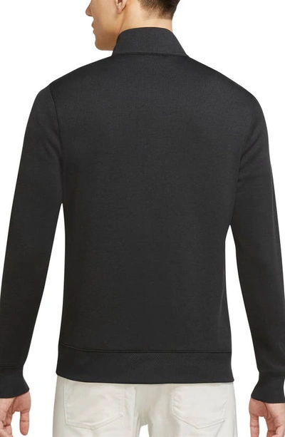 Shop Nike Golf Dri-fit Player Half Zip Golf Pullover In Black/ Black