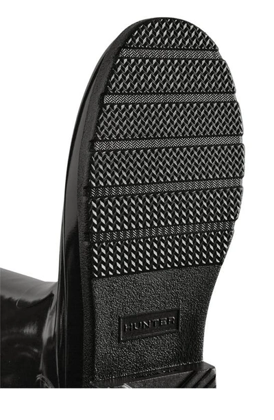 Shop Hunter Refined Tall Gloss Waterproof Rain Boot In Black