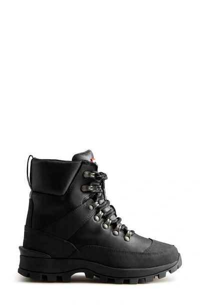 Hunter Women's Insulated Leather Commando Boots In Black | ModeSens