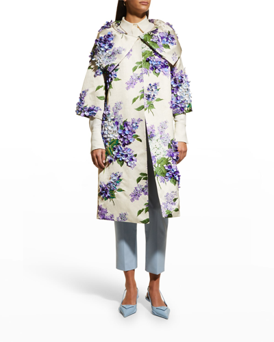 Shop Libertine Lilac Garden Embellished Jackie Opera Coat