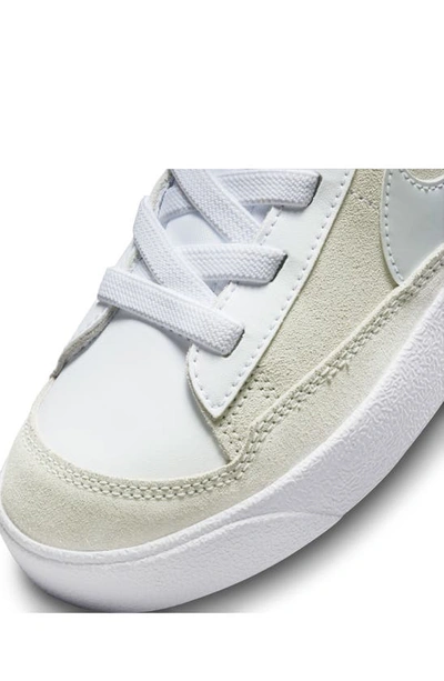 Shop Nike Blazer Mid '77 High Top Sneaker In White/ Aura/ White/ Pewter