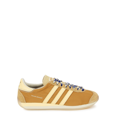 Shop Adidas Originals X Wales Bonner Country Panelled Nylon Sneakers In Brown
