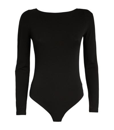 Shop Wolford Jersey Cut-out Bodysuit In Black