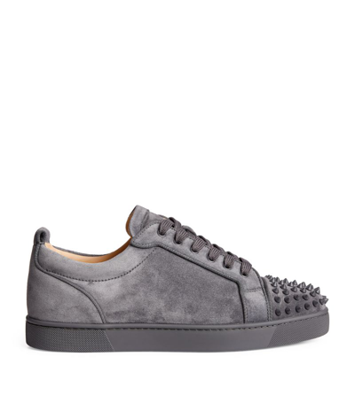Christian Louboutin Louis Junior Spikes Leather Sneaker In Gray | ModeSens