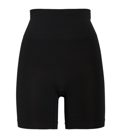 Shop Skims Soft Smoothing Shorts In Black