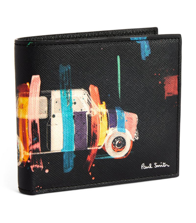 Shop Paul Smith Mini Artist Stripe Wallet In Black