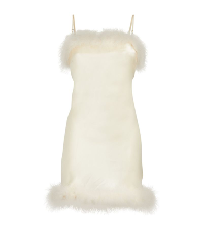 Shop Gilda & Pearl Silk Celeste Slip Dress In Ivory
