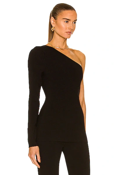 Shop Victoria Beckham One Shoulder Top In Black