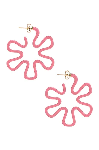 Shop Bea Bongiasca B Pink Earrings In Bubblegum Pink