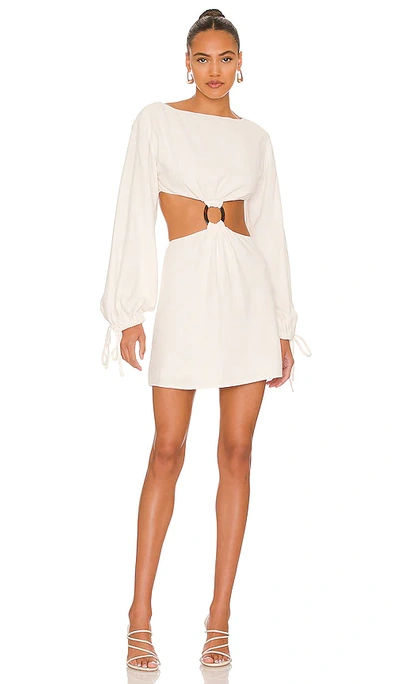 Shop L'academie Alora Dress In Ivory