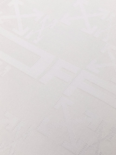 Shop Off-white Arrow-print Table Cloth In Grey