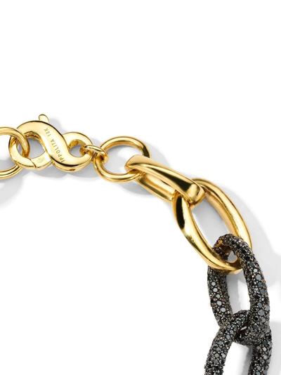 Shop Ippolita 18kt Yellow Gold Stardust Diamond Pavé Twisted Link Bracelet