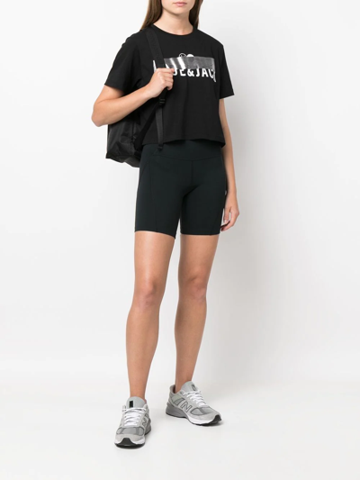 Hide & Jack Logo-print Detail T-shirt In Black