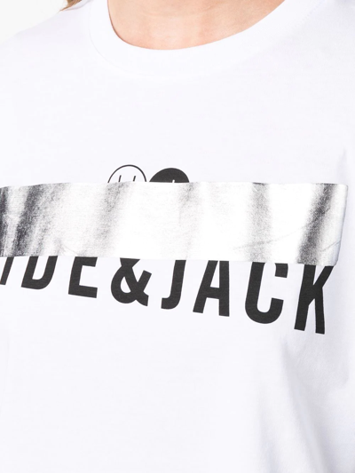 Hide & Jack Logo-print Detail T-shirt In White