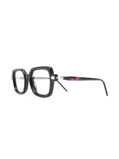 Shop Kuboraum Square-frame Glasses In Black