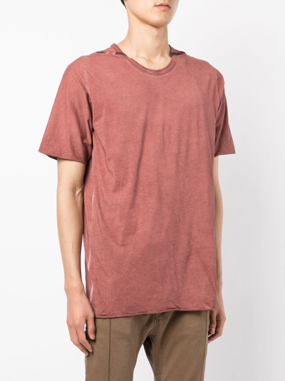 Shop Isaac Sellam Experience Washed Cotton T-shirt In Red