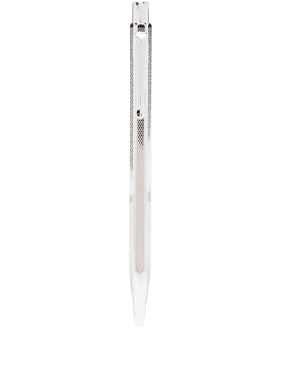 Shop Caran D'ache Scale-engraved Pen In Silber