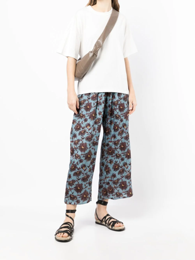 Muller Of Yoshiokubo Drop-shoulder Cotton T-shirt In White