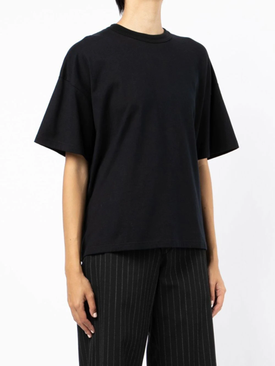 Muller Of Yoshiokubo Drop-shoulder Cotton T-shirt In Black