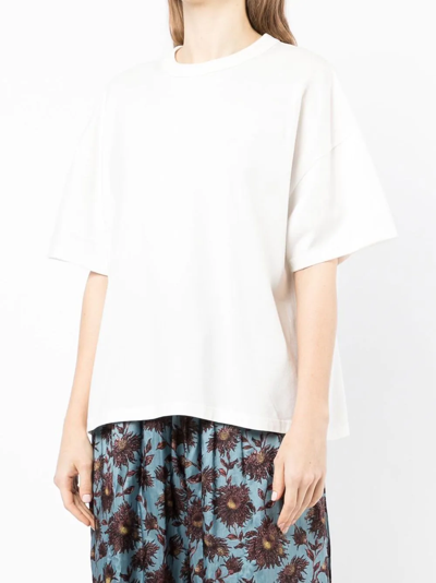 Muller Of Yoshiokubo Drop-shoulder Cotton T-shirt In White