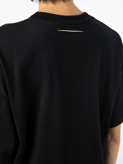 Muller Of Yoshiokubo Drop-shoulder Cotton T-shirt In Black