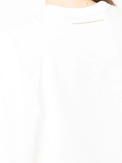 Shop Muller Of Yoshiokubo Drop-shoulder Cotton T-shirt In White