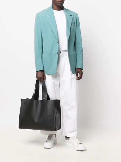 Sunnei Parallelepipedo Panelled Tote Bag In Black