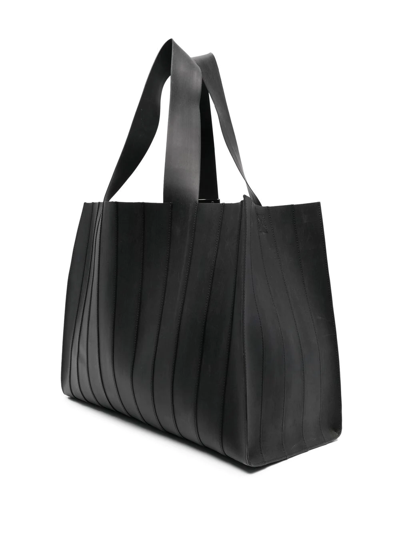 Sunnei Parallelepipedo Panelled Tote Bag In Black