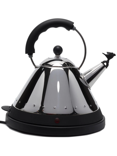 Shop Alessi Logo Top-handle Kettle In Silber