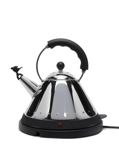 Alessi Logo Top-handle Kettle In Silber